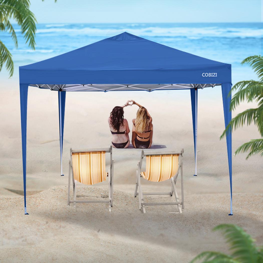 Cheap Goat Tents COBIZI Shade Shelter Portable Tent Pavilion Gazebo Right Angle Folding Shed 4 Side Tent Panels Picnic  Waterproof Canopy Cover Tents 